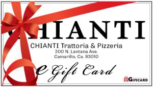 Chianti<br>Trattoria & Pizzeria<br>EGift Card
