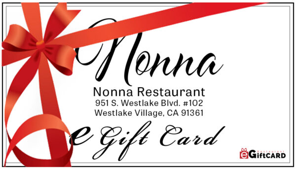 Nonna Restaurant<br>Westlake Village<br>EGift Card